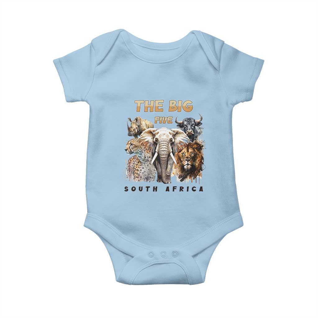 The Big Five South Africa Baby Onesie Elephant Lion Rhino Buffalo Leopard Animals Safari Wildlife