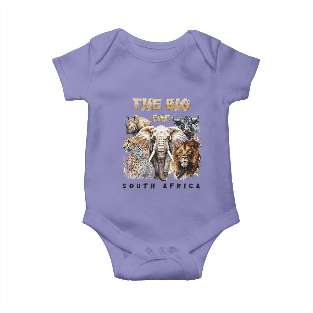 The Big Five South Africa Baby Onesie Elephant Lion Rhino Buffalo Leopard Animals Safari Wildlife