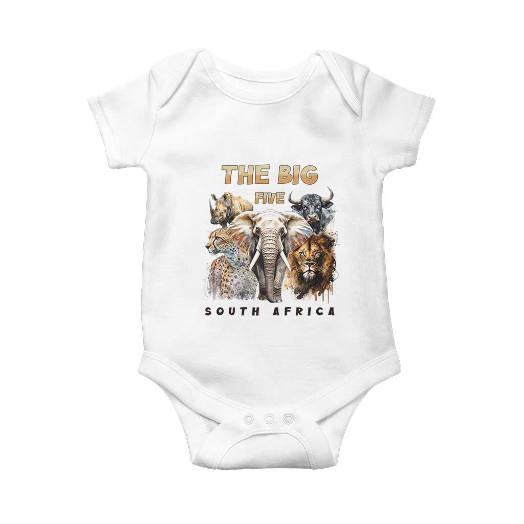 The Big Five South Africa Baby Onesie Elephant Lion Rhino Buffalo Leopard Animals Safari Wildlife