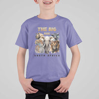 The Big Five South Africa T Shirt For Kid Elephant Lion Rhino Buffalo Leopard Animals Safari Wildlife