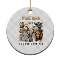 The Big Five South Africa Ceramic Ornament Elephant Lion Rhino Buffalo Leopard Animals Safari Wildlife - Wonder Print Shop