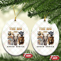The Big Five South Africa Ceramic Ornament Elephant Lion Rhino Buffalo Leopard Animals Safari Wildlife - Wonder Print Shop