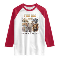 The Big Five South Africa Raglan Shirt Elephant Lion Rhino Buffalo Leopard Animals Safari Wildlife