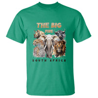 The Big Five South Africa T Shirt Elephant Lion Rhino Buffalo Leopard Animals Safari Wildlife
