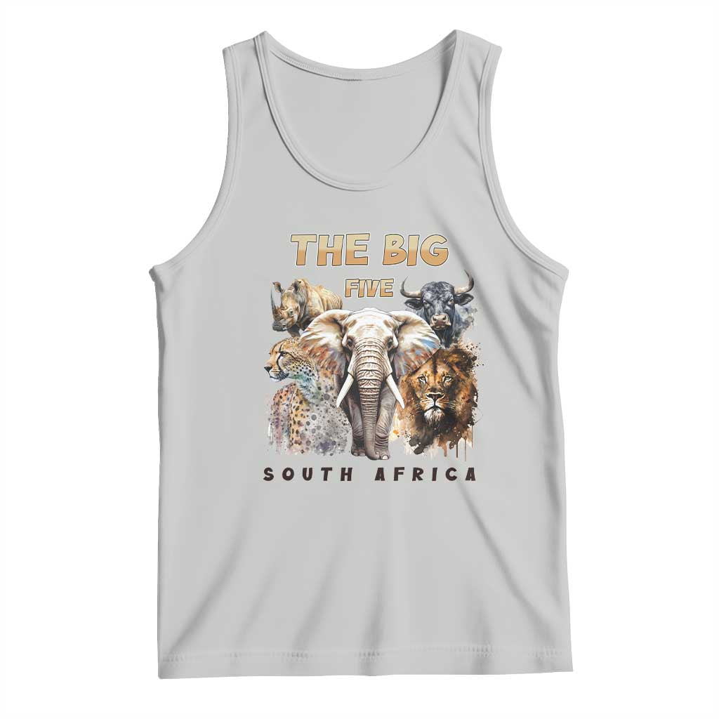 The Big Five South Africa Tank Top Elephant Lion Rhino Buffalo Leopard Animals Safari Wildlife
