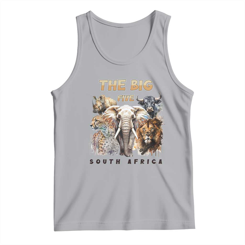 The Big Five South Africa Tank Top Elephant Lion Rhino Buffalo Leopard Animals Safari Wildlife
