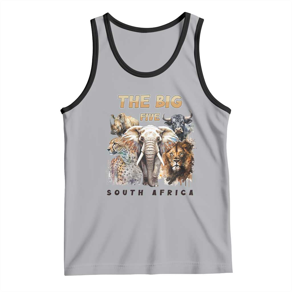 The Big Five South Africa Tank Top Elephant Lion Rhino Buffalo Leopard Animals Safari Wildlife