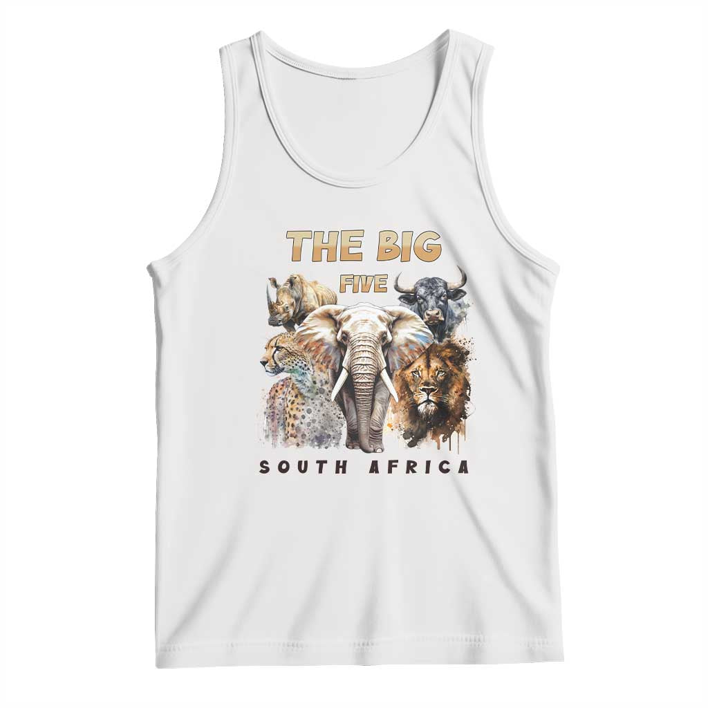 The Big Five South Africa Tank Top Elephant Lion Rhino Buffalo Leopard Animals Safari Wildlife