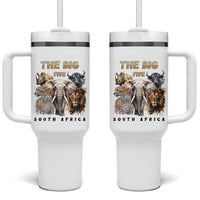 The Big Five South Africa Tumbler With Handle Elephant Lion Rhino Buffalo Leopard Animals Safari Wildlife