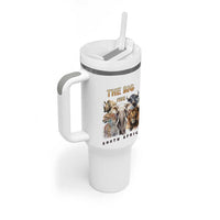 The Big Five South Africa Tumbler With Handle Elephant Lion Rhino Buffalo Leopard Animals Safari Wildlife