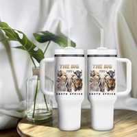 The Big Five South Africa Tumbler With Handle Elephant Lion Rhino Buffalo Leopard Animals Safari Wildlife