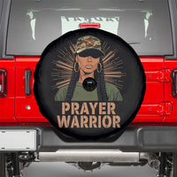 Black Prayer Warrior Spare Tire Cover Jesus God Christian Camo Girl