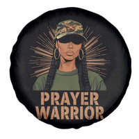 Black Prayer Warrior Spare Tire Cover Jesus God Christian Camo Girl