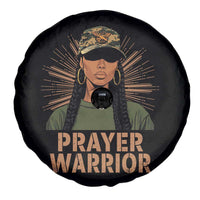 Black Prayer Warrior Spare Tire Cover Jesus God Christian Camo Girl