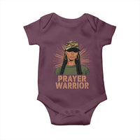 Black Prayer Warrior Baby Onesie Jesus God Christian Camo Girl