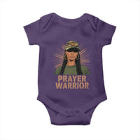 Black Prayer Warrior Baby Onesie Jesus God Christian Camo Girl