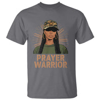Black Prayer Warrior T Shirt Jesus God Christian Camo Girl