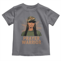 Black Prayer Warrior Toddler T Shirt Jesus God Christian Camo Girl