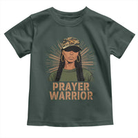 Black Prayer Warrior Toddler T Shirt Jesus God Christian Camo Girl