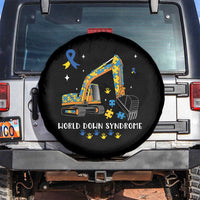 World Down Syndrome Awareness Day Bulldozer Spare Tire Cover