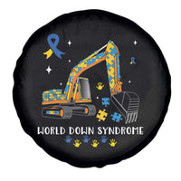 World Down Syndrome Awareness Day Bulldozer Spare Tire Cover