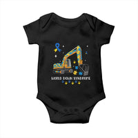 World Down Syndrome Awareness Day Bulldozer Baby Onesie