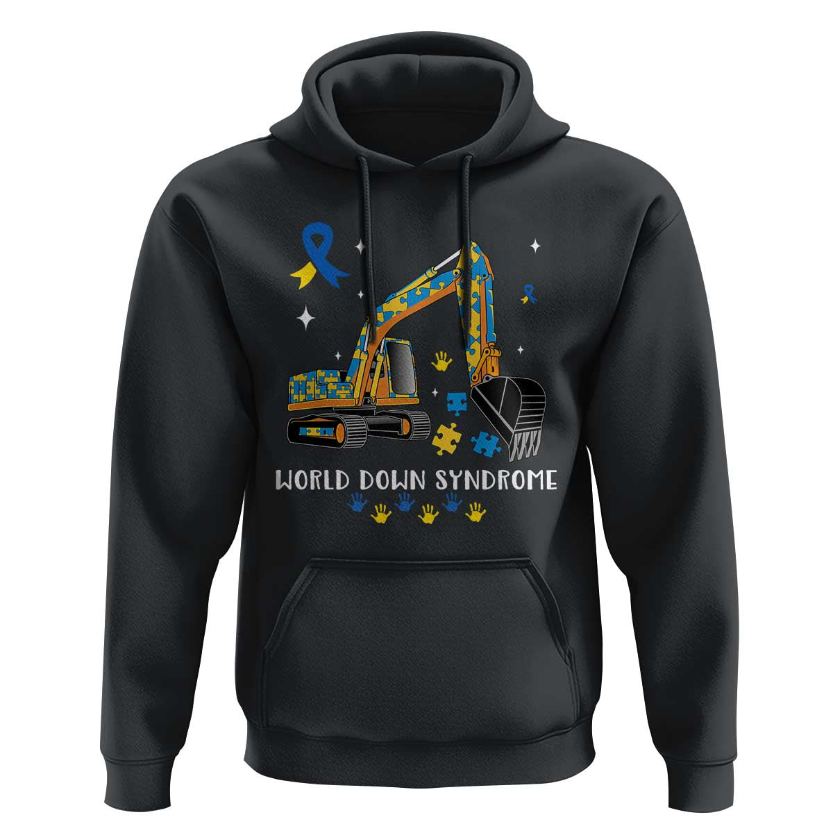 World Down Syndrome Awareness Day Bulldozer Hoodie