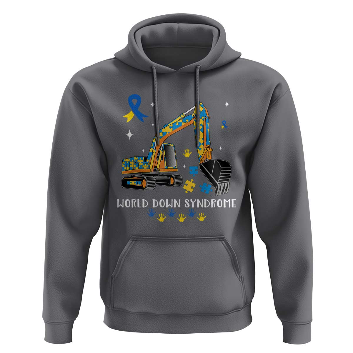 World Down Syndrome Awareness Day Bulldozer Hoodie