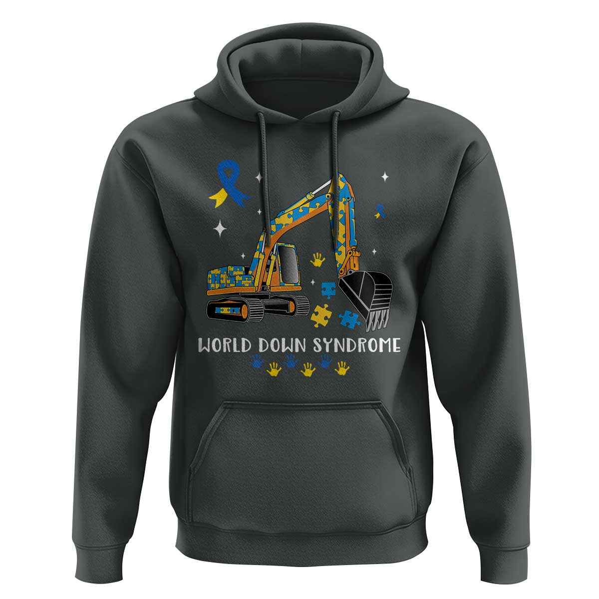 World Down Syndrome Awareness Day Bulldozer Hoodie