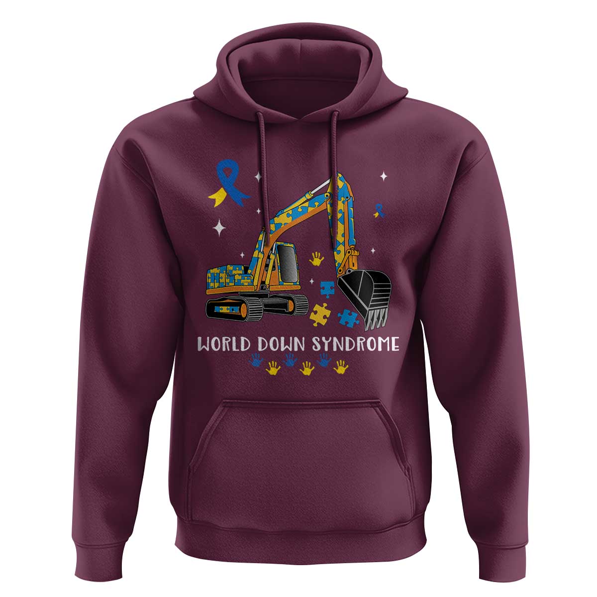 World Down Syndrome Awareness Day Bulldozer Hoodie