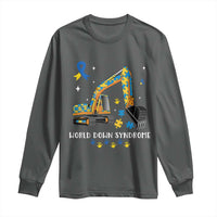 World Down Syndrome Awareness Day Bulldozer Long Sleeve Shirt