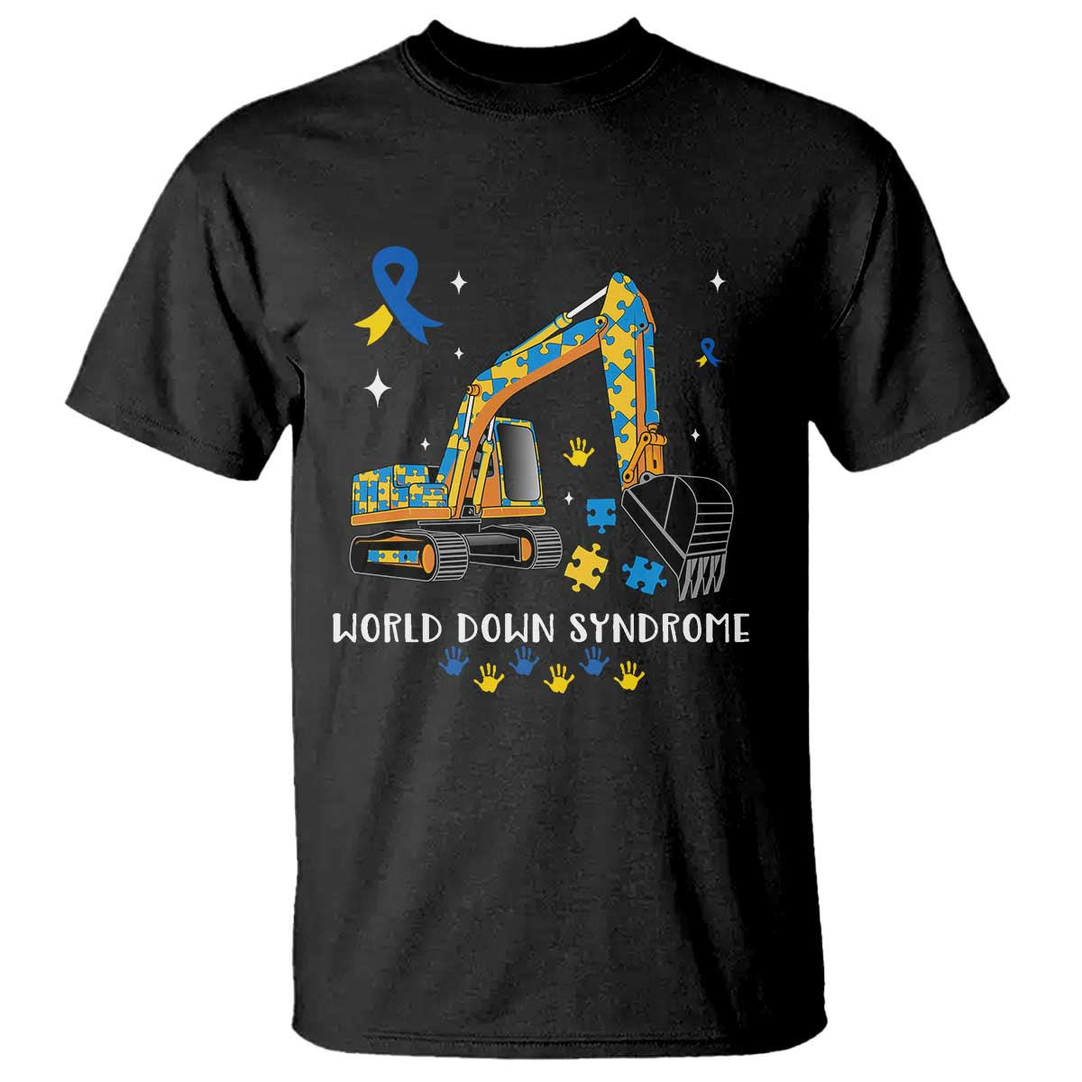World Down Syndrome Awareness Day Bulldozer T Shirt