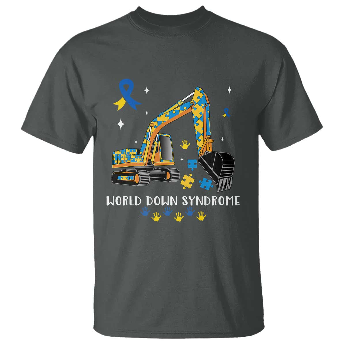 World Down Syndrome Awareness Day Bulldozer T Shirt