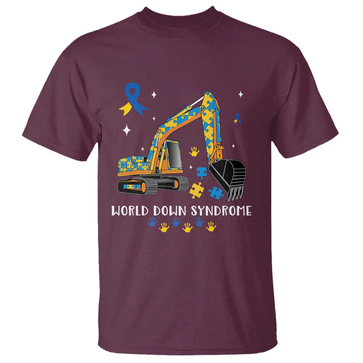 World Down Syndrome Awareness Day Bulldozer T Shirt