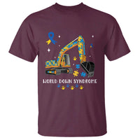 World Down Syndrome Awareness Day Bulldozer T Shirt