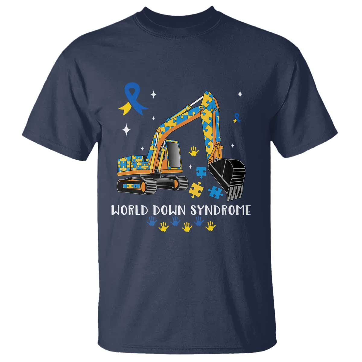 World Down Syndrome Awareness Day Bulldozer T Shirt