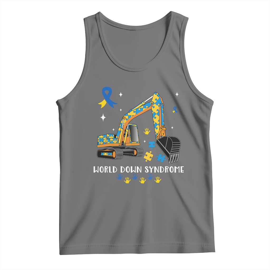 World Down Syndrome Awareness Day Bulldozer Tank Top
