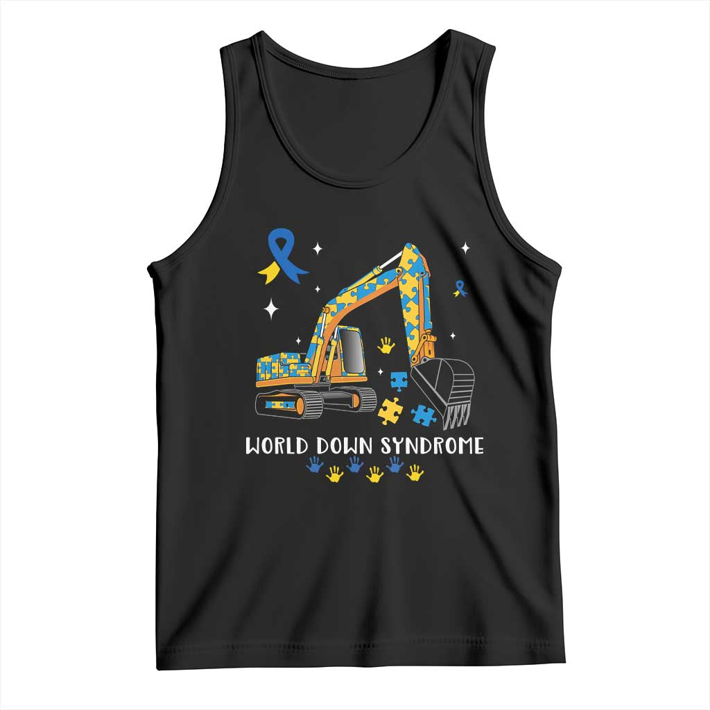 World Down Syndrome Awareness Day Bulldozer Tank Top