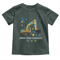 World Down Syndrome Awareness Day Bulldozer Toddler T Shirt