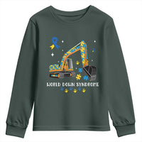 World Down Syndrome Awareness Day Bulldozer Youth Sweatshirt