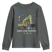 World Down Syndrome Awareness Day Bulldozer Youth Sweatshirt
