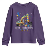 World Down Syndrome Awareness Day Bulldozer Youth Sweatshirt
