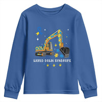 World Down Syndrome Awareness Day Bulldozer Youth Sweatshirt