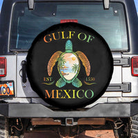 Gulf Of America Est 2025 Spare Tire Cover Funny Turtle Beach Vibe