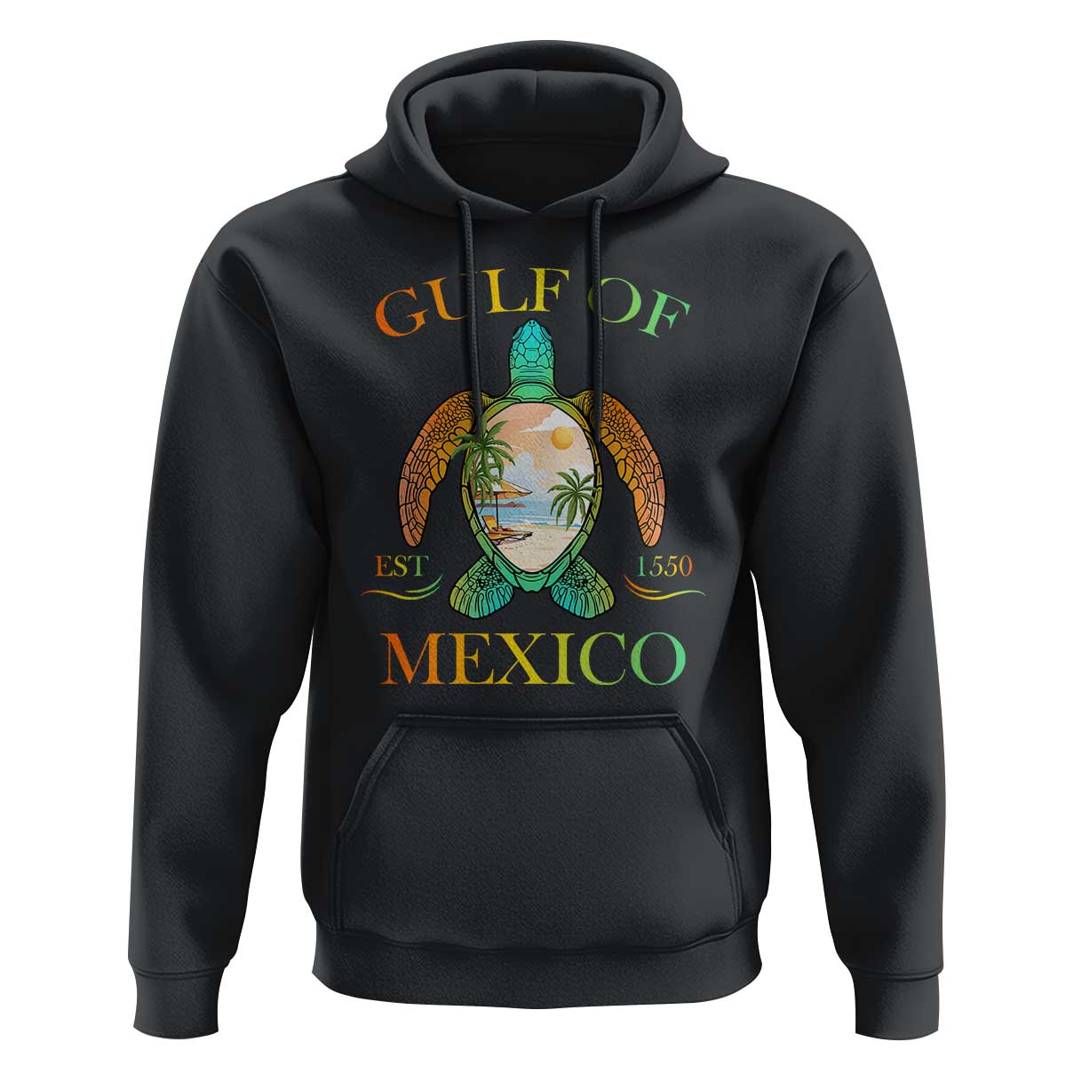 Gulf Of America Est 2025 Hoodie Funny Turtle Beach Vibe
