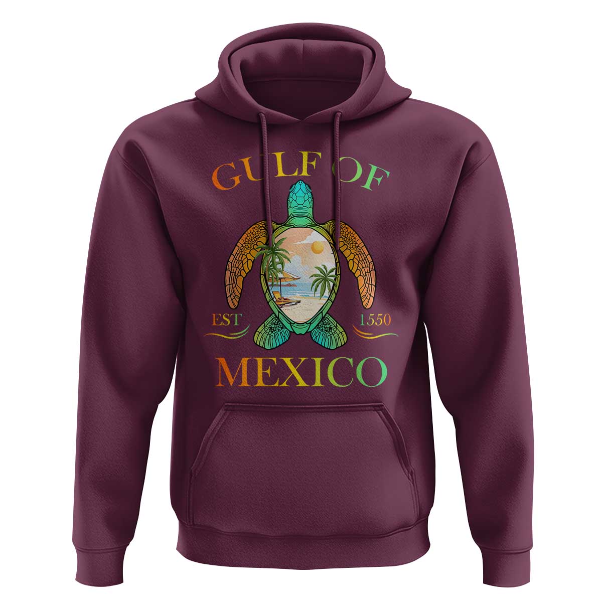 Gulf Of America Est 2025 Hoodie Funny Turtle Beach Vibe