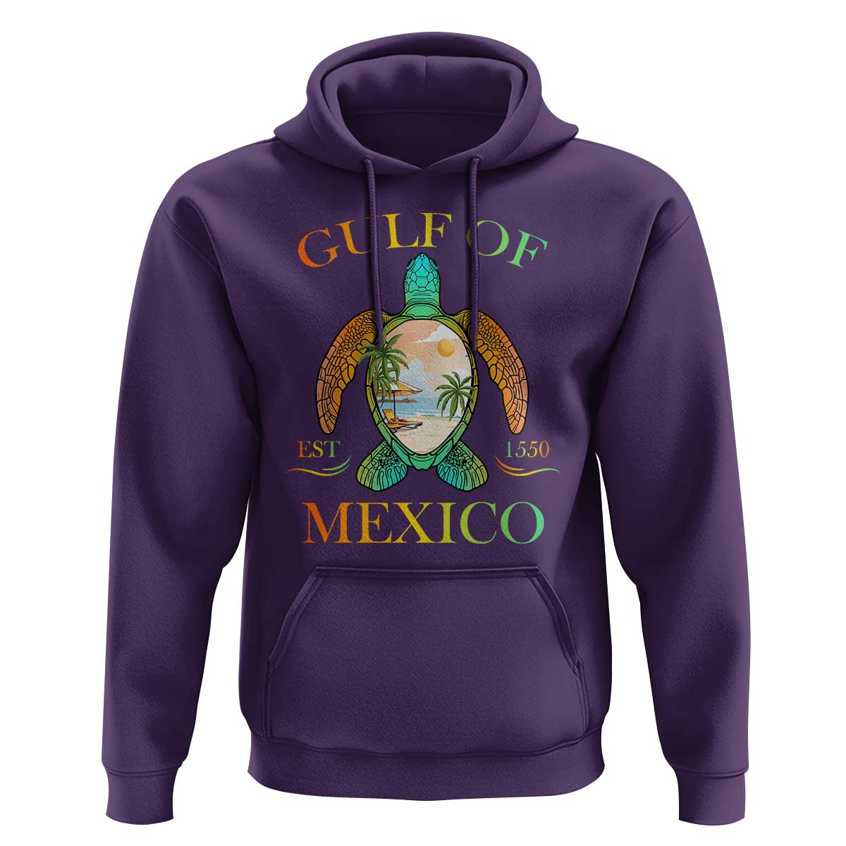 Gulf Of America Est 2025 Hoodie Funny Turtle Beach Vibe
