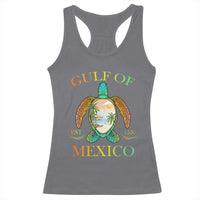 Gulf Of America Est 2025 Racerback Tank Top Funny Turtle Beach Vibe