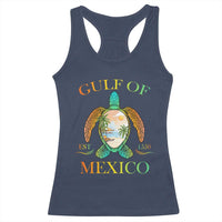 Gulf Of America Est 2025 Racerback Tank Top Funny Turtle Beach Vibe
