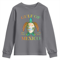 Gulf Of America Est 2025 Youth Sweatshirt Funny Turtle Beach Vibe